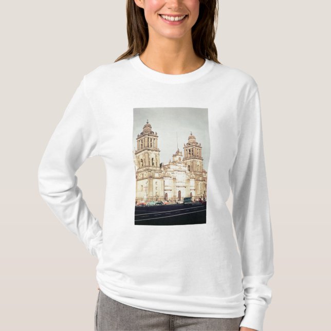 Camiseta Exterior da catedral de Cidade do México (Frente)