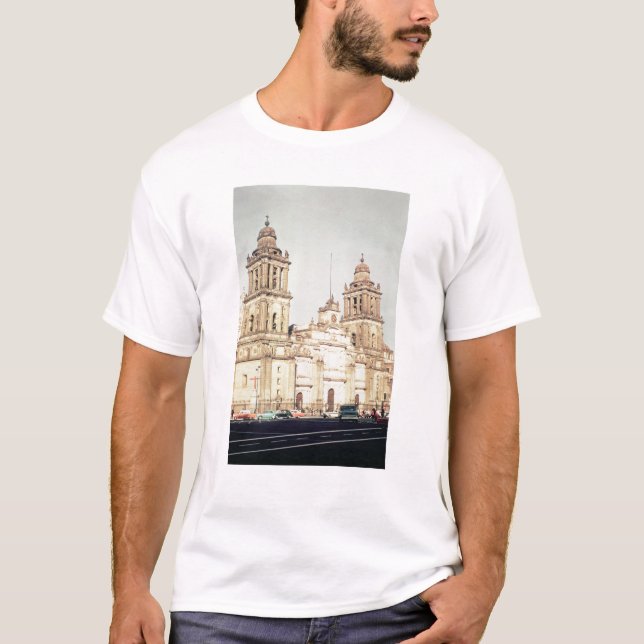 Camiseta Exterior da catedral de Cidade do México (Frente)