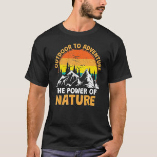 Camiseta Exterior Para Afirmar O Poder Da Natureza Explorar