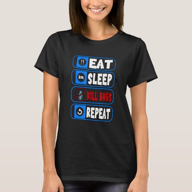 Camiseta Exterminador de controle de pragas (Frente)