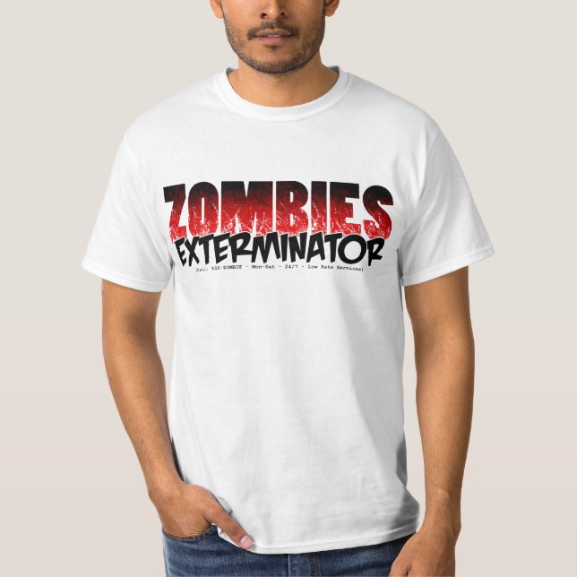 Camiseta Exterminator dos zombis (Frente)