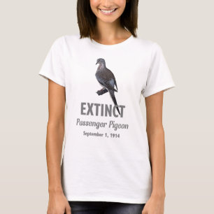 Camiseta Extinção do pombo-passageiro