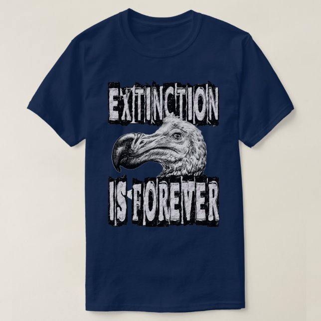 CAMISETA EXTINÇÃO PARA SEMPRE (Frente do Design)