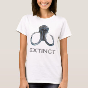 Camiseta Extinct Wooly Mammoth Fossil Head Versão 1