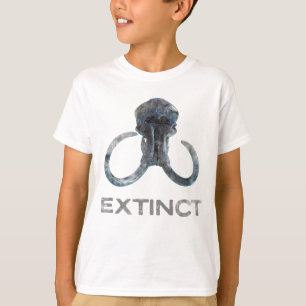 Camiseta Extinct Wooly Mammoth Fossil Head Versão 1
