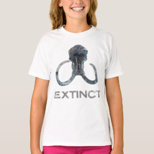 Camiseta Extinct Wooly Mammoth Fossil Head Versão 1
