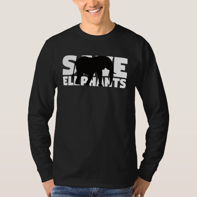 Camiseta Extinction Endangered Animal Activist  Save Elepha (Frente)