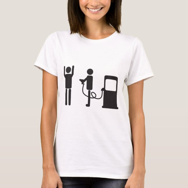 Camiseta Extorsão da bomba de gás (Frente)