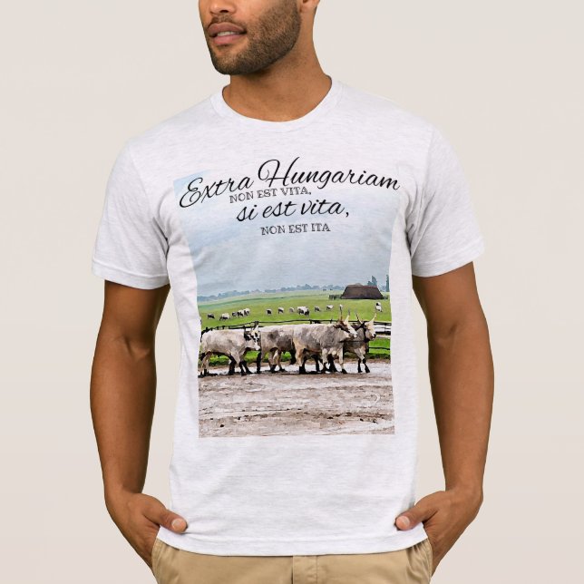 Camiseta Extra Hariam non est vita (Frente)