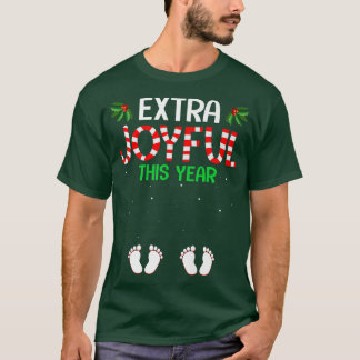 Camiseta Extra Joyful This Year Pregnancy Announcement Chri