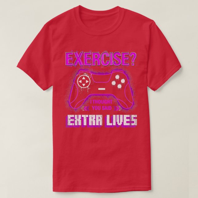 Camiseta Extra Lives Funny Video Game Controller Retro  Boy (Frente do Design)