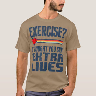 Camiseta Extra Vive Engraçado Controlador de Jogo de Vídeo 