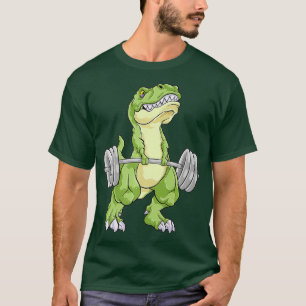 Camiseta Extração de Peso do Dinossauro T Extração de M