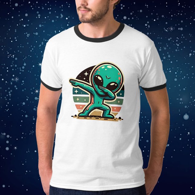 Camiseta Extraterrestre Alien Divertido Dabbing (Criador carregado)