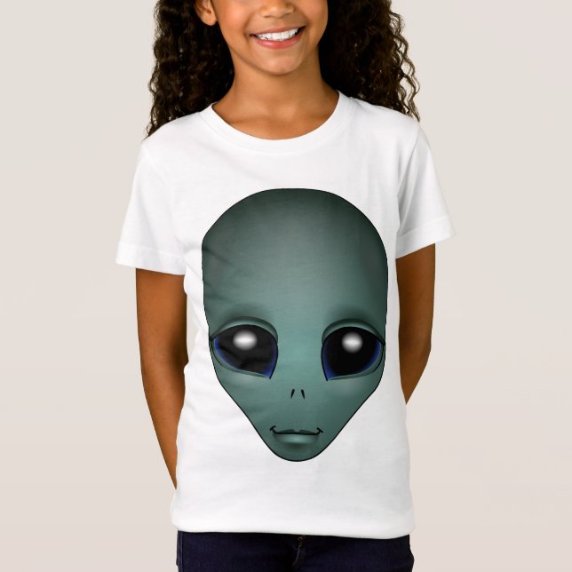 Camiseta Extraterrestre da Alienígena da moça (Frente)