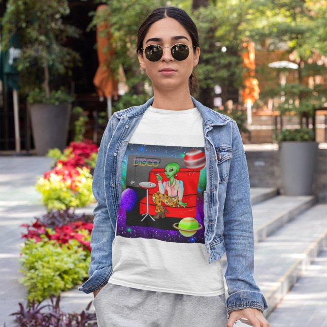 Camiseta Extraterrestre Retro de 1970 em Disco Lounge (Criador carregado)