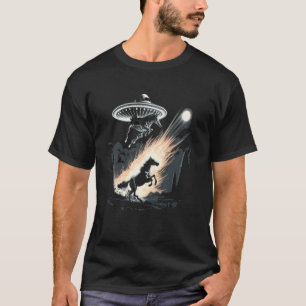 Camiseta Extraterrestri de nave espacial OVNI de Rapto de a