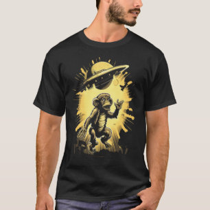 Camiseta Extrator de espaçador de OVNI macaco-macaco de rap