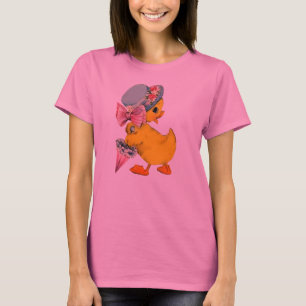 Camiseta Extravagante pouco pintinho w/Hat da páscoa do
