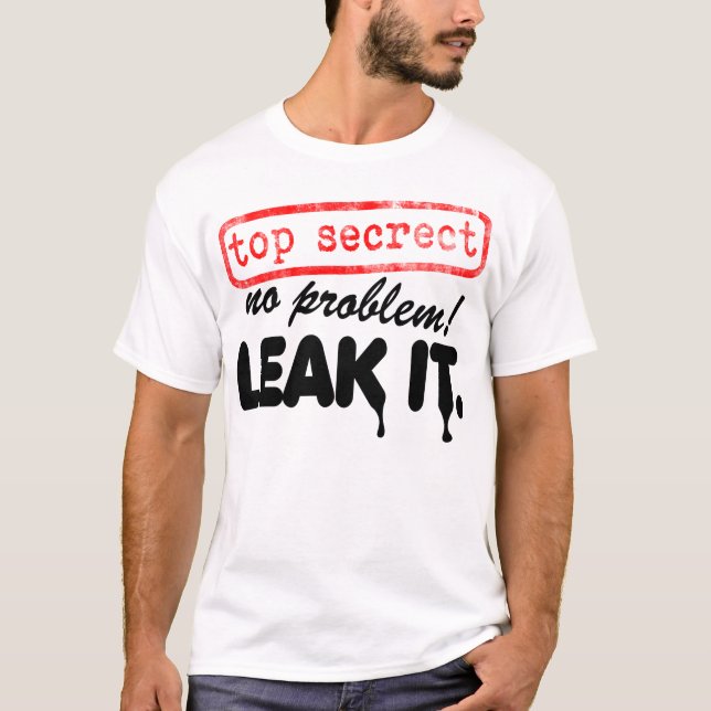 Camiseta Extremamente secreto, nenhum problema! Escape-o! (Frente)