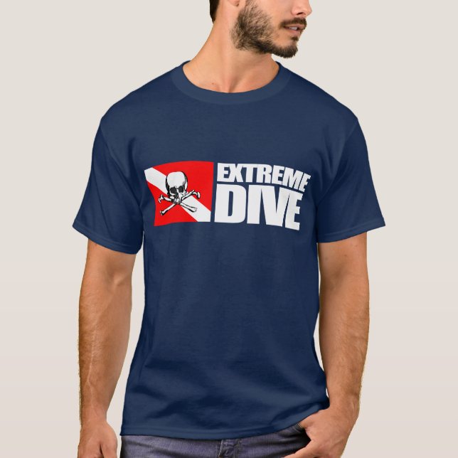 Camiseta Extreme Dive (Crânio) (Frente)