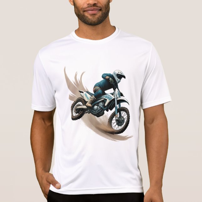 Camiseta Extreme Motocross Rider Feel the Thrill Tee (Frente)