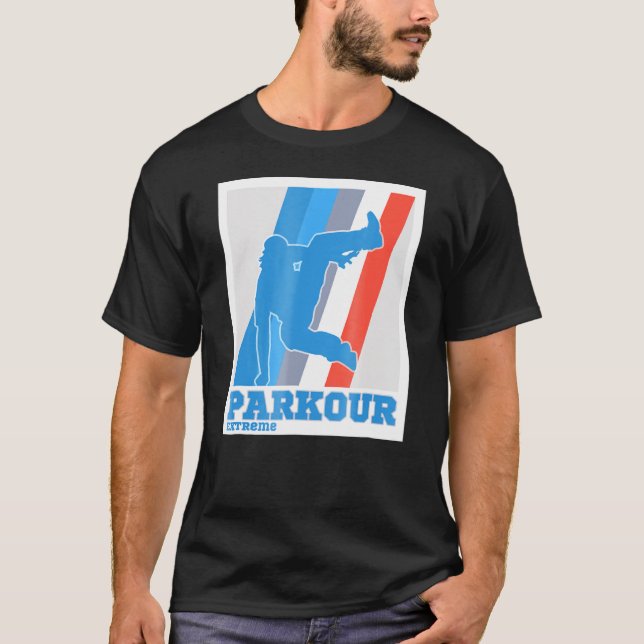Camiseta Extreme Parkour T Free Runing Tee Jumping (Frente)