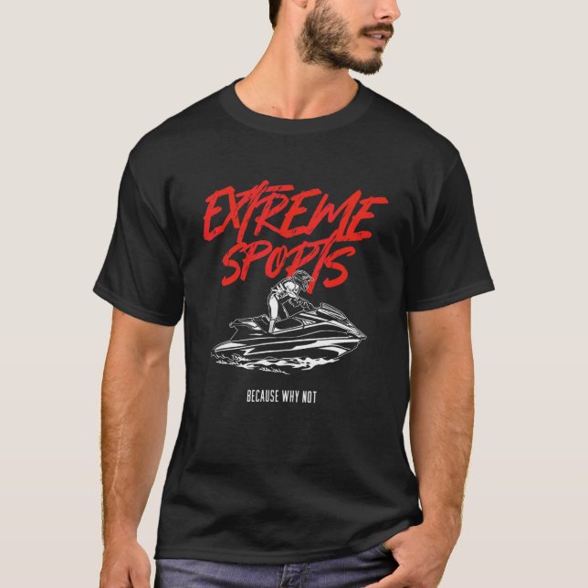 Camiseta Extreme Water Sports Jet Ski Jetski Jet Skier Ocea (Frente)