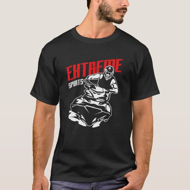 Camiseta Extreme Water Sports Jet Ski Jetski Jet Skier Vaca (Frente)
