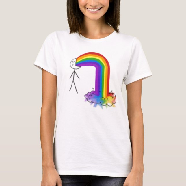 Camiseta Extremidade do arco-íris (Frente)