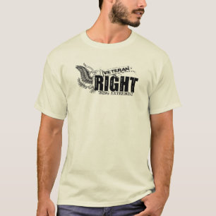 CAMISETA EXTREMISTA DO DIREITA DO VETERANO
