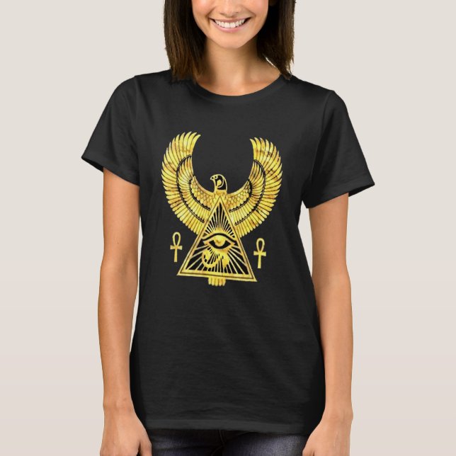Camiseta Eye of Horus Egyptian Symbol And The pyramid eye o (Frente)