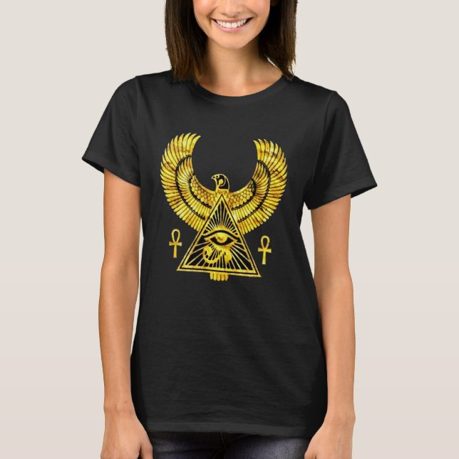 Camiseta Eye of Horus Egyptian Symbol The pyramid eye of Ho (Frente)