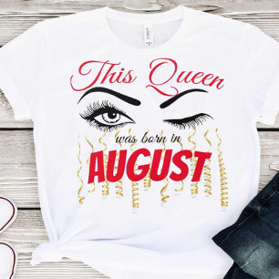Camiseta Eyelash Birthday Queen 18th 21ruas 30 40.o