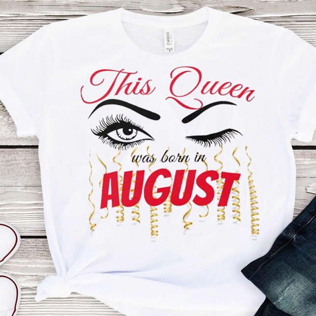 Camiseta Eyelash Birthday Queen 18th | 21ruas | 30 | 40.o (Criador carregado)