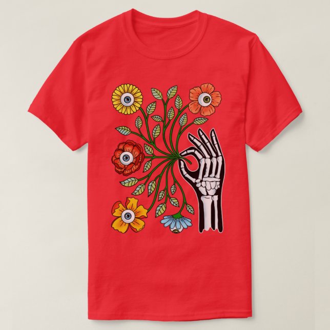 Camiseta Eyes Flowers (Frente do Design)