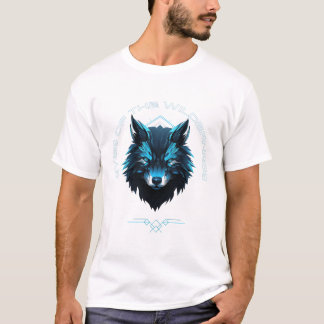 Camiseta Eyes of the Wilderness – Neon Cyber Wolf Spirit An