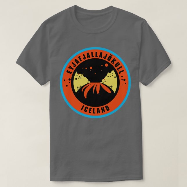 Camiseta Eyjafjallajokull vulcano Islândia (Frente do Design)