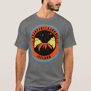 Camiseta Eyjafjallajokull vulcano Islândia