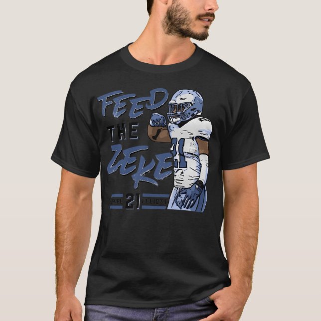 Camiseta Ezekiel Elliott Dallas Alimenta O (Frente)