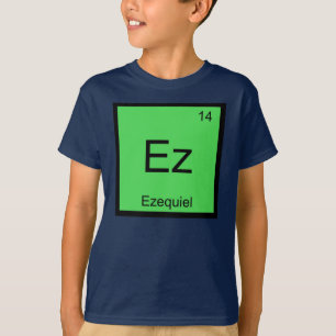 Camiseta Ezequiel Nome Química Elemento Tabela Periódica