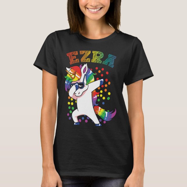 Camiseta Ezra Dabbing Unicorn (Frente)