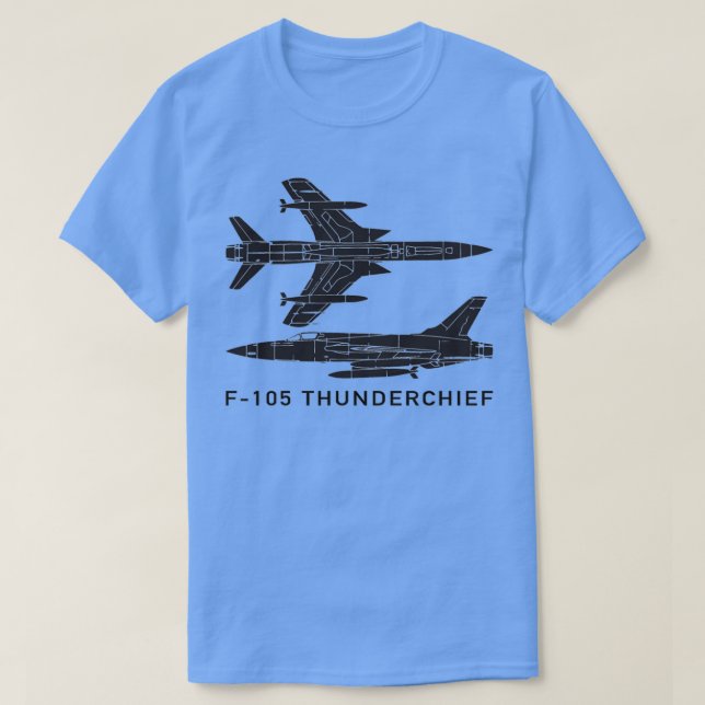 Camiseta F105 Thunderhead FighterBomber Plane  (Frente do Design)