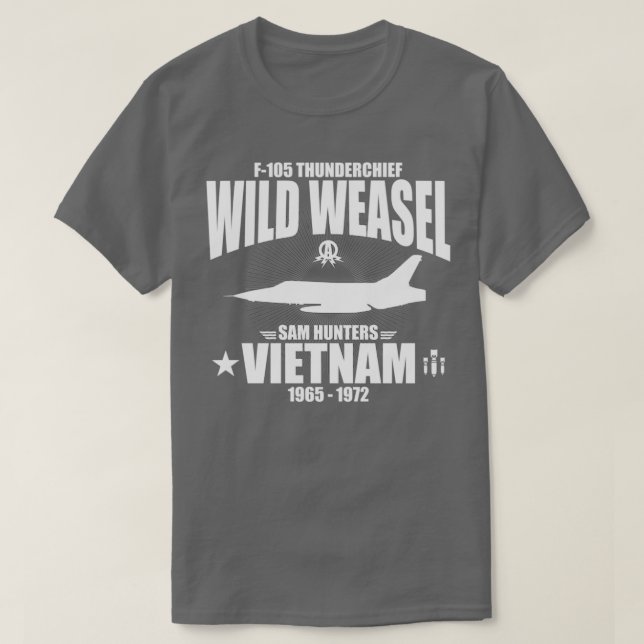 Camiseta F105 Thunderhead Wild Weasel  (Frente do Design)