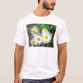 Camiseta F10 Flores Silvestres Brancas Erigerão Cespitoso