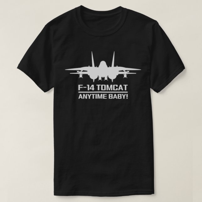 Camiseta F14 Aeronave militar de combate militar Tomcat na  (Frente do Design)
