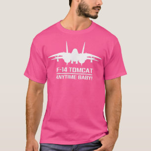 Camiseta F14 Aeronave militar de combate militar Tomcat na