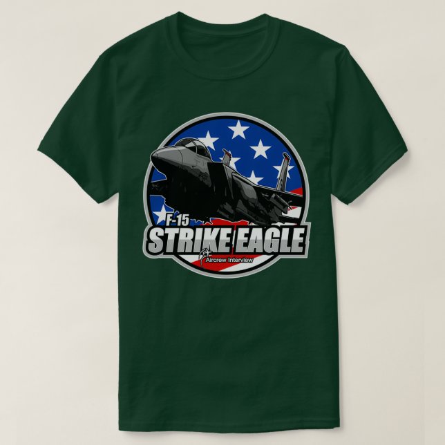 Camiseta F15 Águia Strike (Frente do Design)