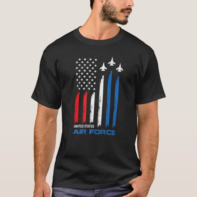 Camiseta F15 Pavilhão do Jato de Combatente da Águia F15 4t (Frente)