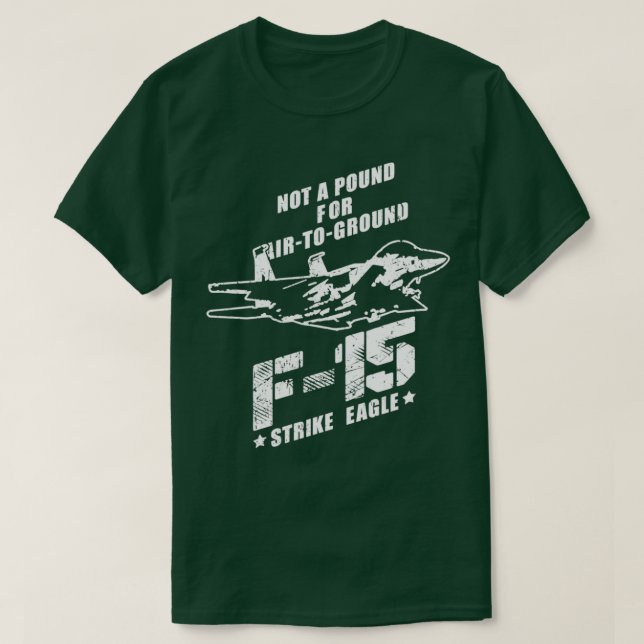Camiseta F15 Strike Eagle USAF Jet Fighter  (Frente do Design)